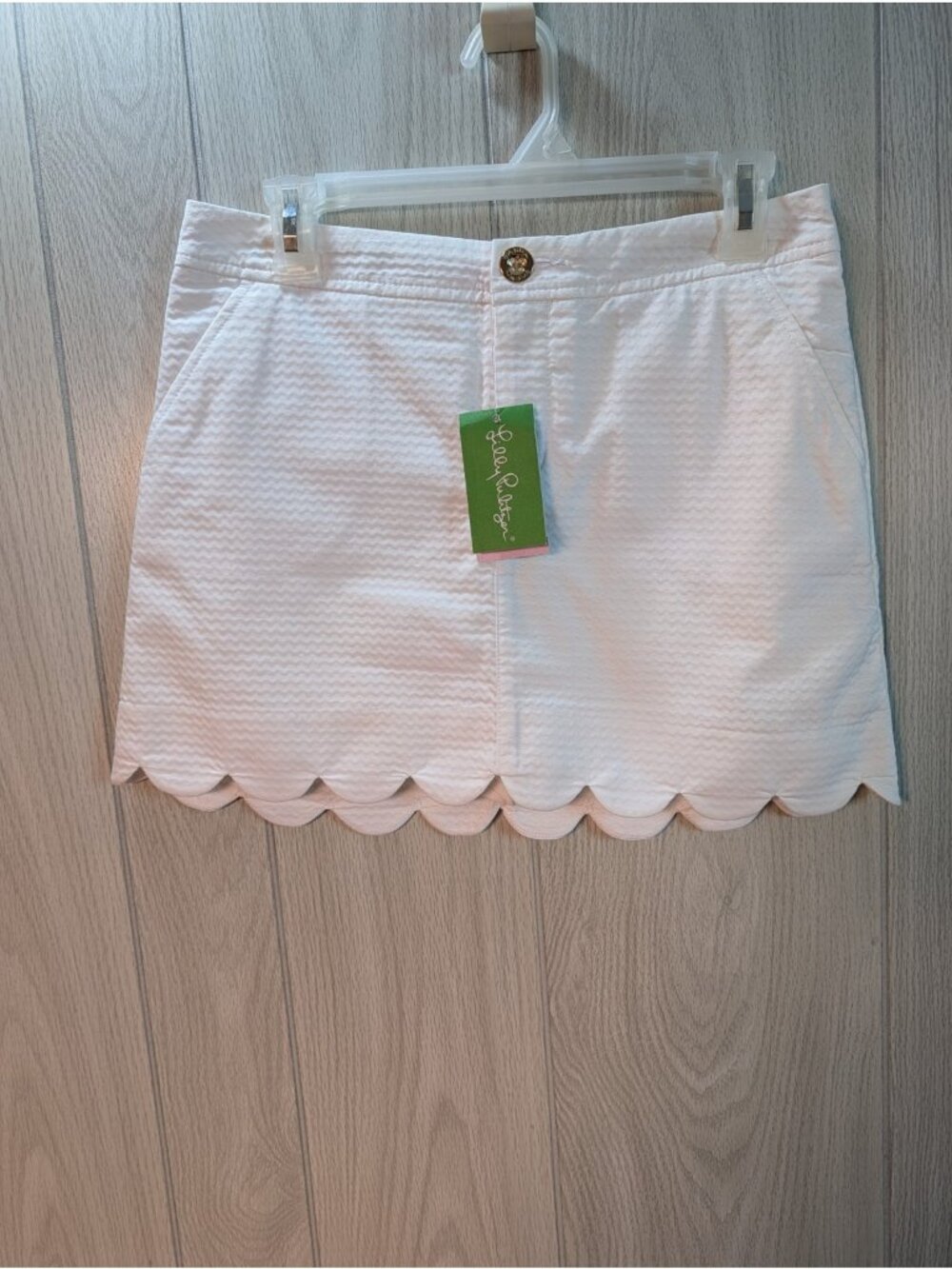 Lilly Pulitzer Women’s Solid White Colette Scalloped Skort NWT - Size 2